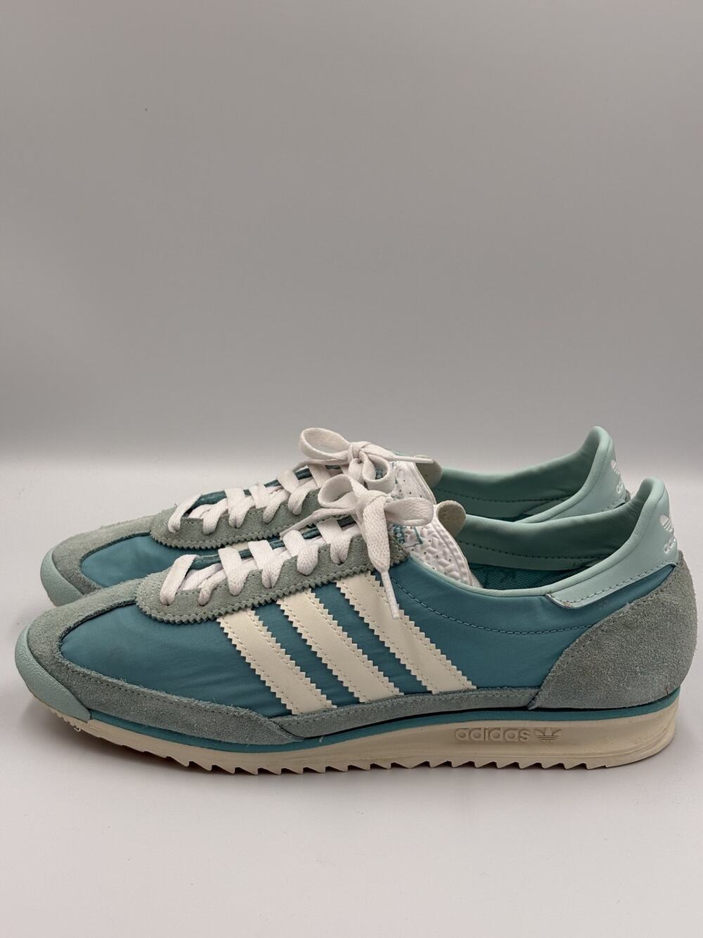 Adidas Originals SL 72 OG Clear Sky/Teal & White Women's 9.5 Y2k Vintage Style